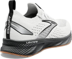 BROOKS Men's Levitate Stealthfit 6 (121 - White/Black) -Brooks Shoes Shop 0430AB83 8722 4E17 960B 6D029C4DA03F