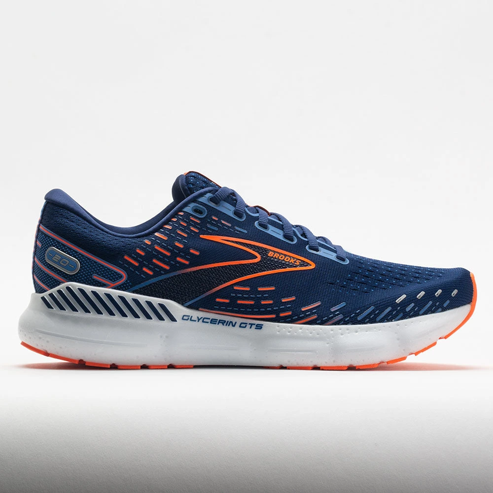 Brooks Glycerin GTS 20 Men's Blue Depths/Palace Blue/Orange 3 Brooks Glycerin GTS 20 Men's Blue Depths/Palace Blue/Orange