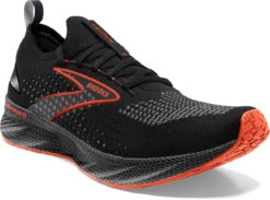 BROOKS Men's Levitate Stealthfit 6 (090 - Black/Spicy Orange) -Brooks Shoes Shop 064A5FA3 EF46 4422 9BD0 7758554D0243