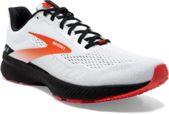 BROOKS Men's Launch 8 (198 - White/Black/Red Clay) -Brooks Shoes Shop 110358 198 A Launch 8