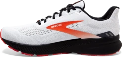 BROOKS Men's Launch 8 (198 - White/Black/Red Clay) -Brooks Shoes Shop 110358 198 M Launch 8