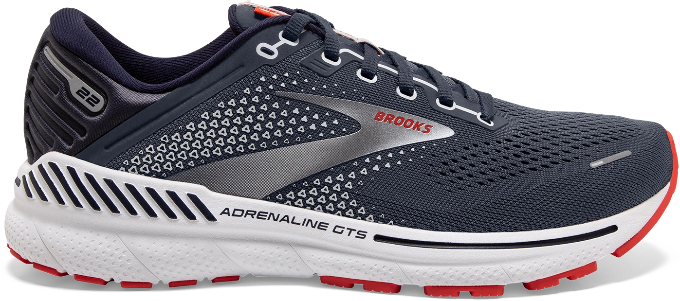 BROOKS Men's Adrenaline GTS 22 (435 - Peacoat/India Ink/Grenadine) 3 BROOKS Men's Adrenaline GTS 22 (435 - Peacoat/India Ink/Grenadine)