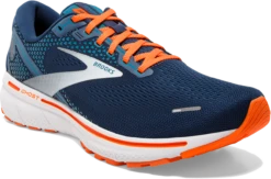 BROOKS Men's Ghost 14 (488 - Titan/Teal/Flame) 10 BROOKS Men's Ghost 14 (488 - Titan/Teal/Flame) -Brooks Shoes Shop 110369 488 A Ghost 14