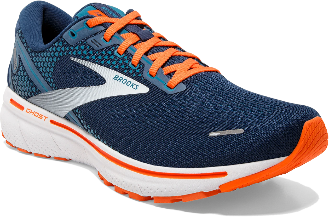 BROOKS Men's Ghost 14 (488 - Titan/Teal/Flame) 5 BROOKS Men's Ghost 14 (488 - Titan/Teal/Flame) - Image 3