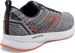 BROOKS Men's Levitate 5 (034 - Grey/Peacoat/Flame) -Brooks Shoes Shop 110370 034 H Levitate 5