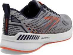 BROOKS Men's Levitate 5 GTS (034 - Grey/Peacoat/Flame) -Brooks Shoes Shop 110371 034 H Levitate GTS 5