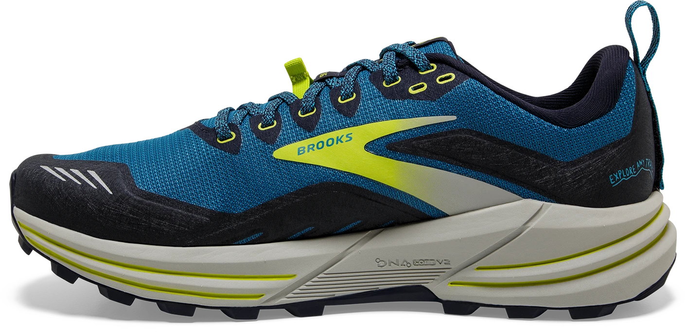 BROOKS Men's Cascadia 16 (469 - Mykonos Blue/Peacoat/Lime) 4 BROOKS Men's Cascadia 16 (469 - Mykonos Blue/Peacoat/Lime) - Image 2