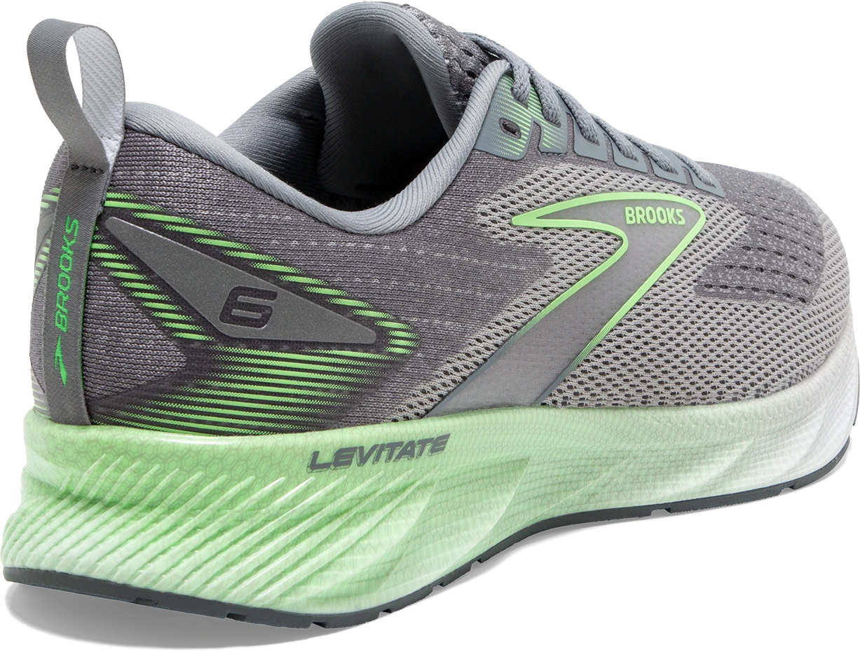BROOKS Men's Levitate 6 (312 - Primer Grey/Neon Green) 6 BROOKS Men's Levitate 6 (312 - Primer Grey/Neon Green) - Image 4