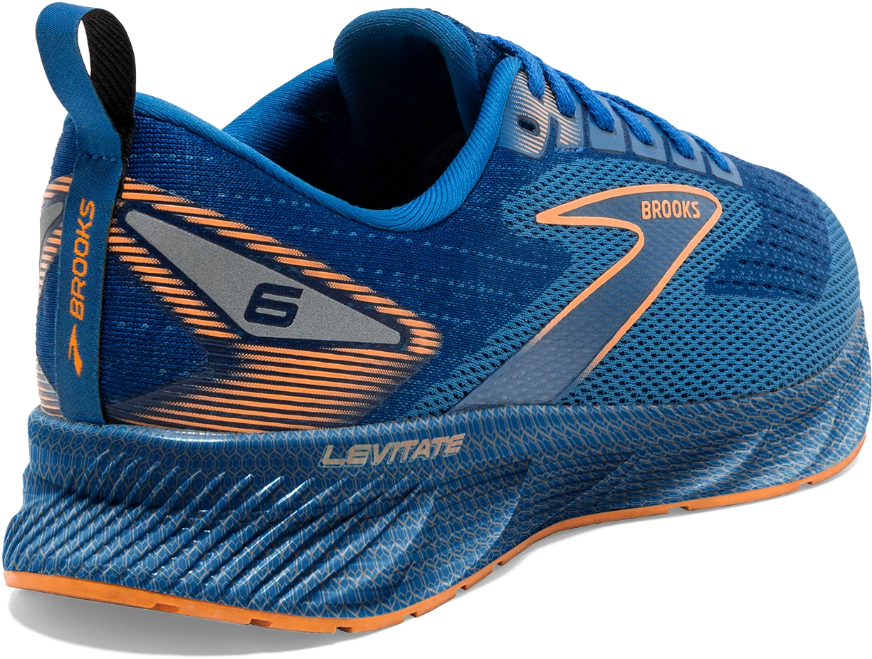 BROOKS Men's Levitate 6 (405 - Classic Blue/Orange) 6 BROOKS Men's Levitate 6 (405 - Classic Blue/Orange) - Image 4
