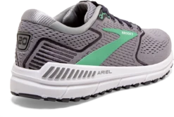 BROOKS Women's Ariel '20 (076 - Alloy/Blackened Pearl/Green) -Brooks Shoes Shop 120315 076 H Ariel 20