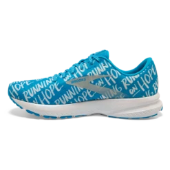 BROOKS Women's Launch 7 “Brave Like Gabe” (406 - Blue/white) -Brooks Shoes Shop 120322 406 M Launch 7