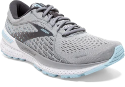 BROOKS Women's Adrenaline GTS 21 (061 - Oyster/Alloy/Light Blue) -Brooks Shoes Shop 120329 061 A Adrenaline GTS 21