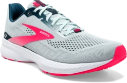 BROOKS Women's Launch 8 (110 - Ice Flow/Navy/Pink) -Brooks Shoes Shop 120345 110 A Launch 8