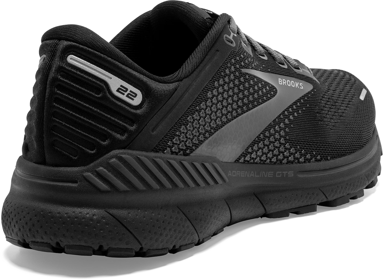 BROOKS Women's Adrenaline GTS 22 (020 - Black/Black/Ebony) 6 BROOKS Women's Adrenaline GTS 22 (020 - Black/Black/Ebony) - Image 4