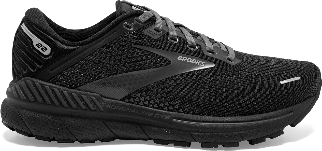 BROOKS Women's Adrenaline GTS 22 (020 - Black/Black/Ebony) 3 BROOKS Women's Adrenaline GTS 22 (020 - Black/Black/Ebony)