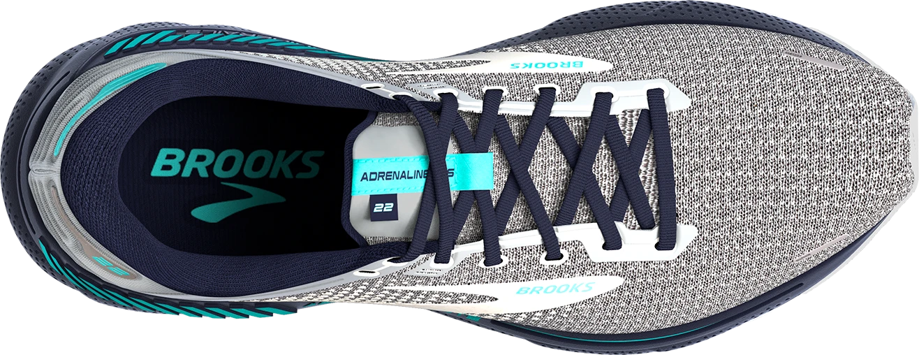 BROOKS Women's Adrenaline GTS 22 (036 - Grey/Peacoat/Aruba) 7 BROOKS Women's Adrenaline GTS 22 (036 - Grey/Peacoat/Aruba) - Image 5