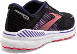 BROOKS Women's Adrenaline GTS 22 (080 - Black/Purple/Coral) -Brooks Shoes Shop 120353 080 H Adrenaline GTS 22