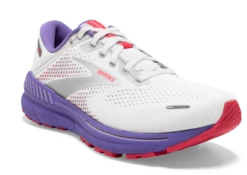 BROOKS Women's Adrenaline GTS 22 (105 - White/Coral/Purple) -Brooks Shoes Shop 120353 105 A Adrenaline GTS 22