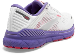 BROOKS Women's Adrenaline GTS 22 (105 - White/Coral/Purple) -Brooks Shoes Shop 120353 105 H Adrenaline GTS 22