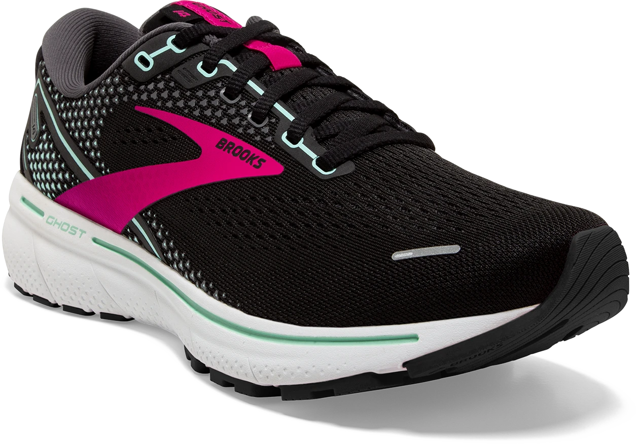 BROOKS Women's Ghost 14 (013 - Black/Pink/Yucca) 5 BROOKS Women's Ghost 14 (013 - Black/Pink/Yucca) - Image 3