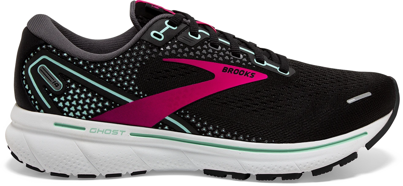 BROOKS Women's Ghost 14 (013 - Black/Pink/Yucca) 3 BROOKS Women's Ghost 14 (013 - Black/Pink/Yucca)