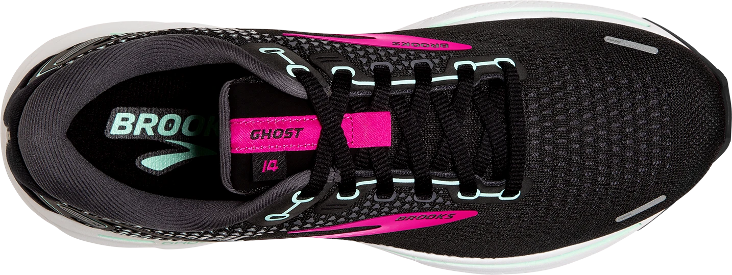 BROOKS Women's Ghost 14 (013 - Black/Pink/Yucca) 7 BROOKS Women's Ghost 14 (013 - Black/Pink/Yucca) - Image 5