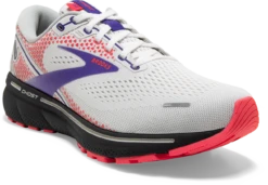 BROOKS Women's Ghost 14 (192 - White/Purple/Coral) -Brooks Shoes Shop 120356 192 A Ghost 14