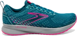 BROOKS Women's Levitate 5 (423 - Blue/Porcelain/Pink)