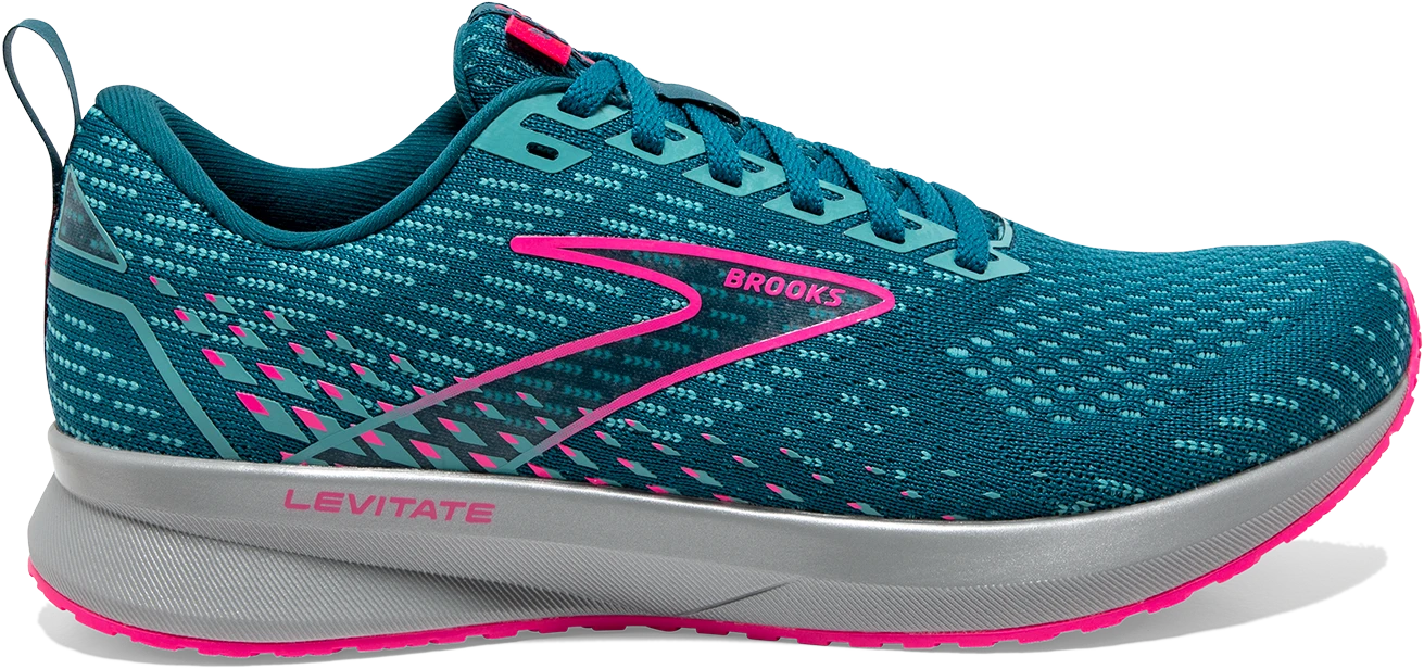 BROOKS Women's Levitate 5 (423 - Blue/Porcelain/Pink) 3 BROOKS Women's Levitate 5 (423 - Blue/Porcelain/Pink)