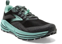 BROOKS Women's Cascadia 16 (049 - Black/Ebony/Yucca) -Brooks Shoes Shop 120363 049 A Cascadia 16
