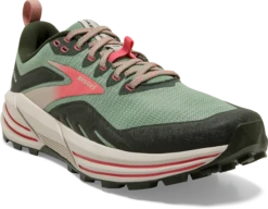 BROOKS Women's Cascadia 16 (394 - Basil/Duffel Bag/Coral) 10 BROOKS Women's Cascadia 16 (394 - Basil/Duffel Bag/Coral) -Brooks Shoes Shop 120363 394 A Cascadia 16