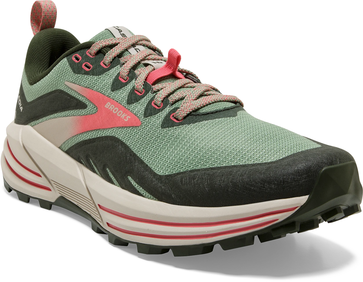 BROOKS Women's Cascadia 16 (394 - Basil/Duffel Bag/Coral) 5 BROOKS Women's Cascadia 16 (394 - Basil/Duffel Bag/Coral) - Image 3