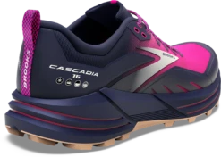BROOKS Women's Cascadia 16 (425 - Peacoat/Pink/Biscuit) -Brooks Shoes Shop 120363 425 H Cascadia 16