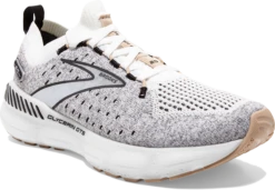BROOKS Women’s Glycerin Stealthfit GTS 20 (163 - White/Black/Cream) -Brooks Shoes Shop 120371 163 A Glycerin StealthFit GTS 20