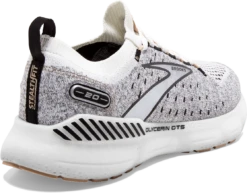 BROOKS Women’s Glycerin Stealthfit GTS 20 (163 - White/Black/Cream) -Brooks Shoes Shop 120371 163 H Glycerin StealthFit GTS 20