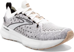 BROOKS Women's Glycerin 20 Stealthfit (163 - White/Black/Cream) -Brooks Shoes Shop 120372 163 A Glycerin StealthFit 20
