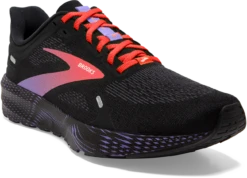 BROOKS Women’s Launch 9 (026 - Black/Coral/Purple) -Brooks Shoes Shop 120373 026 A Launch 9