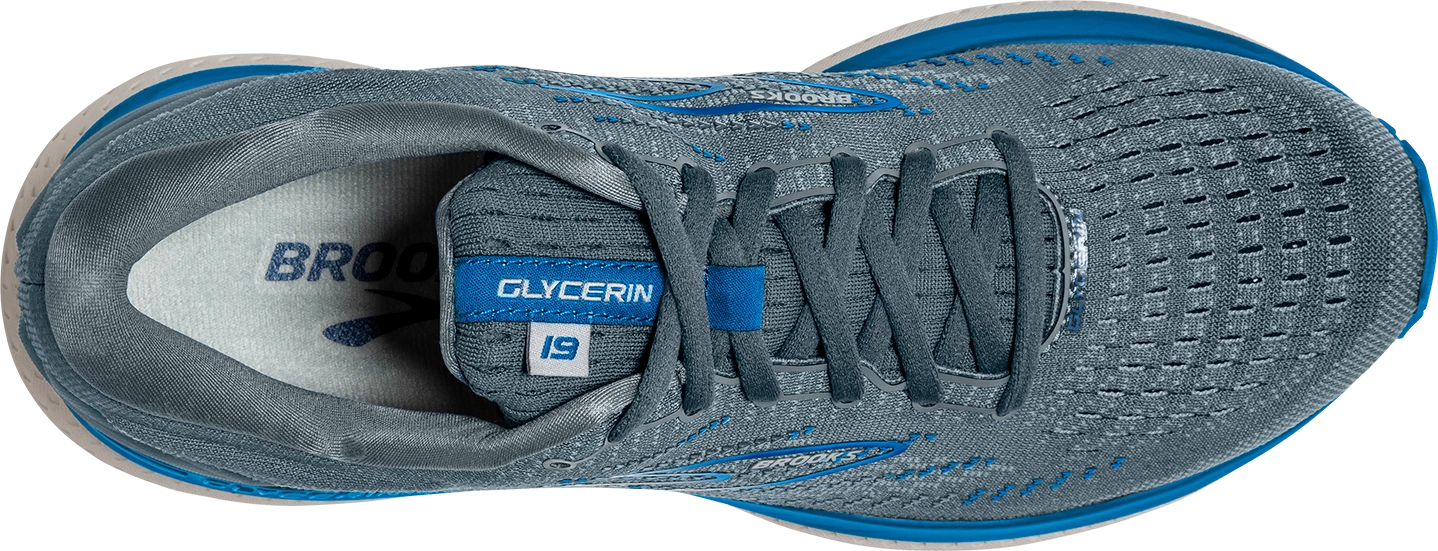 BROOKS Men’s Glycerin 19 (095 - Quarry/Grey/Dark Blue) 6 BROOKS Men’s Glycerin 19 (095 - Quarry/Grey/Dark Blue) - Image 4