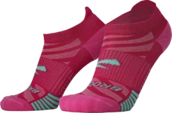 BROOKS Ghost Lite No Show Sock 2-Pack (612 - Pink/Salt & Light Grey/Salt) -Brooks Shoes Shop 280496 612 D2 Ghost Lite No Show 2 Pack