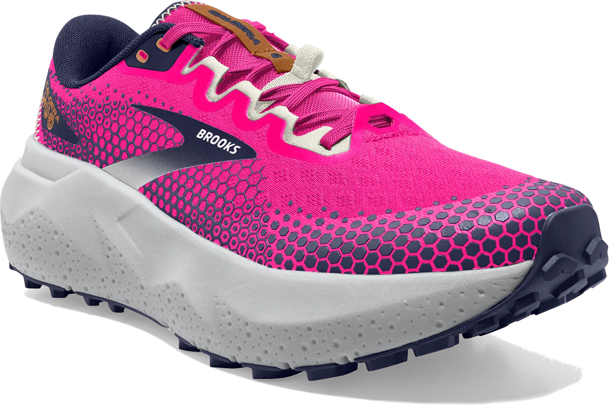 BROOKS Women’s Caldera 6 (645 - Pink Glo/Peacoat/Marshmallow) 5 BROOKS Women’s Caldera 6 (645 - Pink Glo/Peacoat/Marshmallow) - Image 3