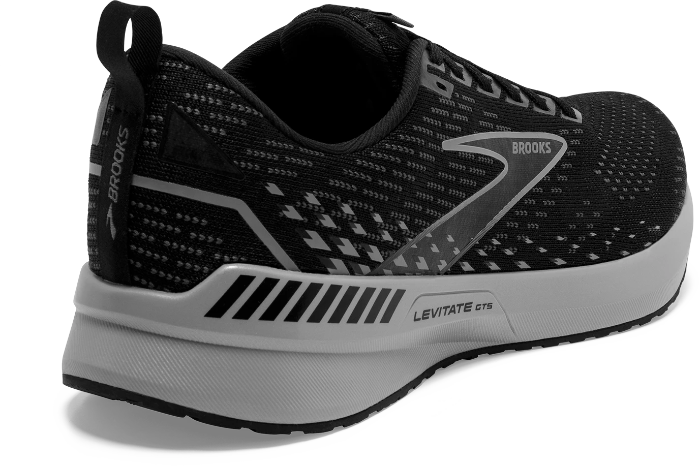 BROOKS Men's Levitate 5 GTS (051 - Black/Ebony/Grey) 6 BROOKS Men's Levitate 5 GTS (051 - Black/Ebony/Grey) - Image 4