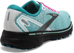 BROOKS Women's Ghost 14 (141 - White/Black/Blue Light) -Brooks Shoes Shop 7E634710 98D2 4DAD A492 8FB2BC99D3DA