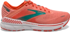 BROOKS Women’s Adrenaline GTS 22 (680 - Coral/Latigo Bay/White)