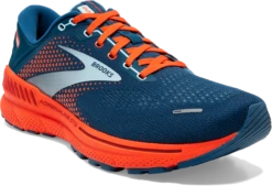 BROOKS Men's Adrenaline GTS 22 (404 - Blue/Light Blue Orange) -Brooks Shoes Shop AF32B647 24EF 4C35 8445 A558C41CEA3E