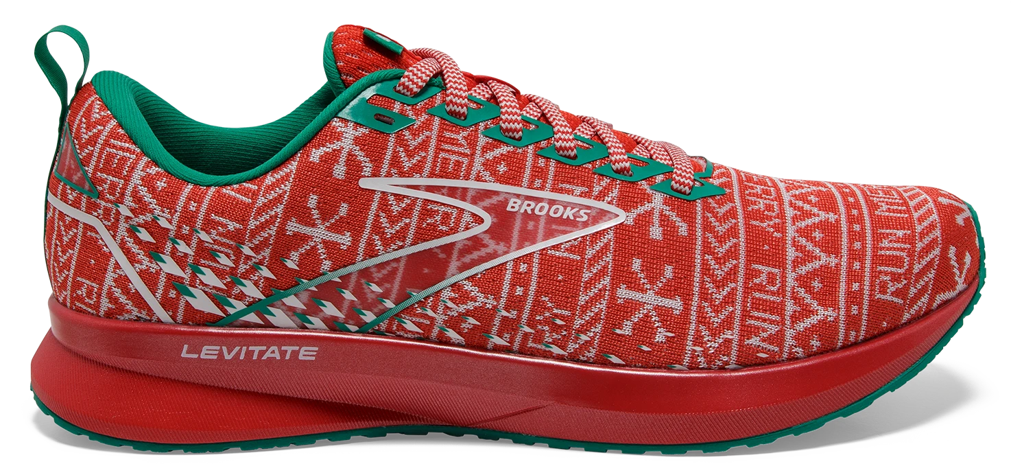 BROOKS Women’s Levitate 5 “Run Merry” (634 - Red/White/Green) 3 BROOKS Women’s Levitate 5 “Run Merry” (634 - Red/White/Green)