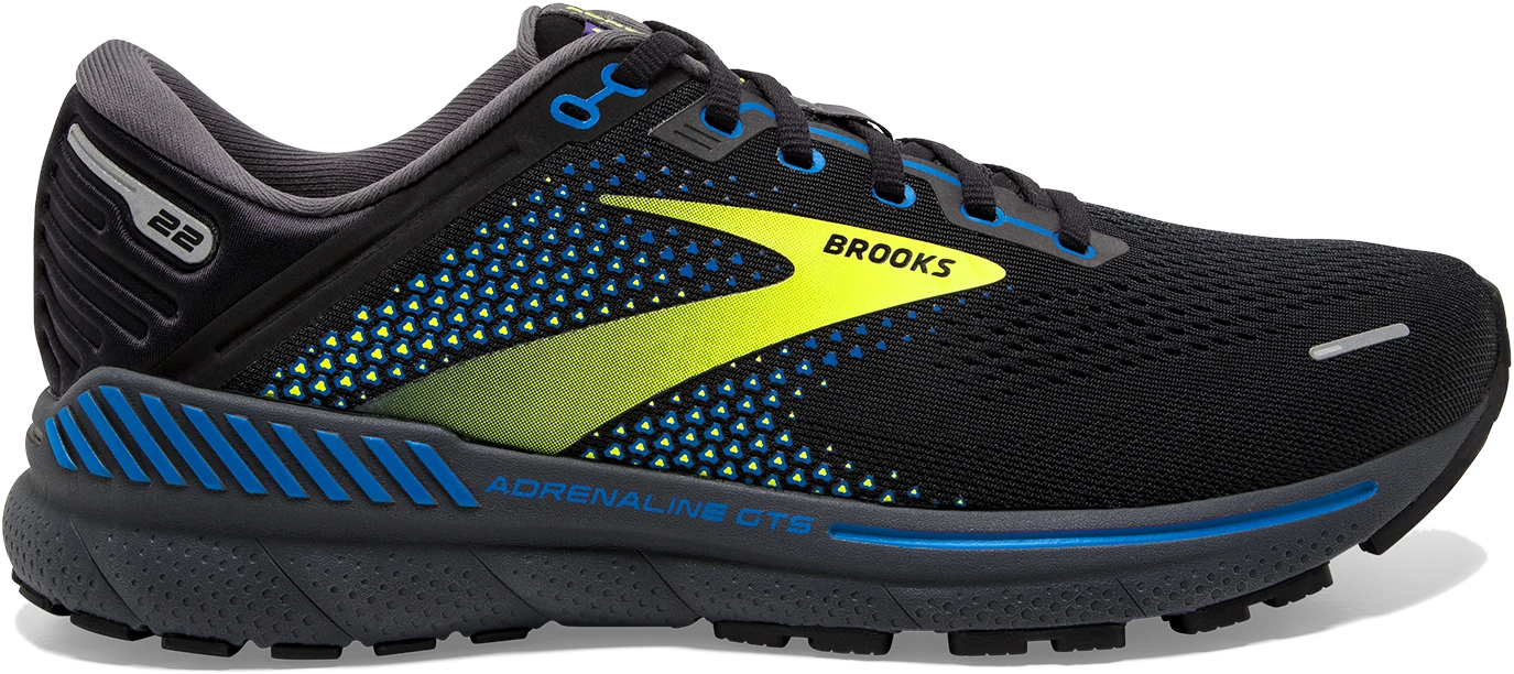 BROOKS Men’s Adrenaline GTS 22 (069 - Black/Blue/Nightlife) 3 BROOKS Men’s Adrenaline GTS 22 (069 - Black/Blue/Nightlife)