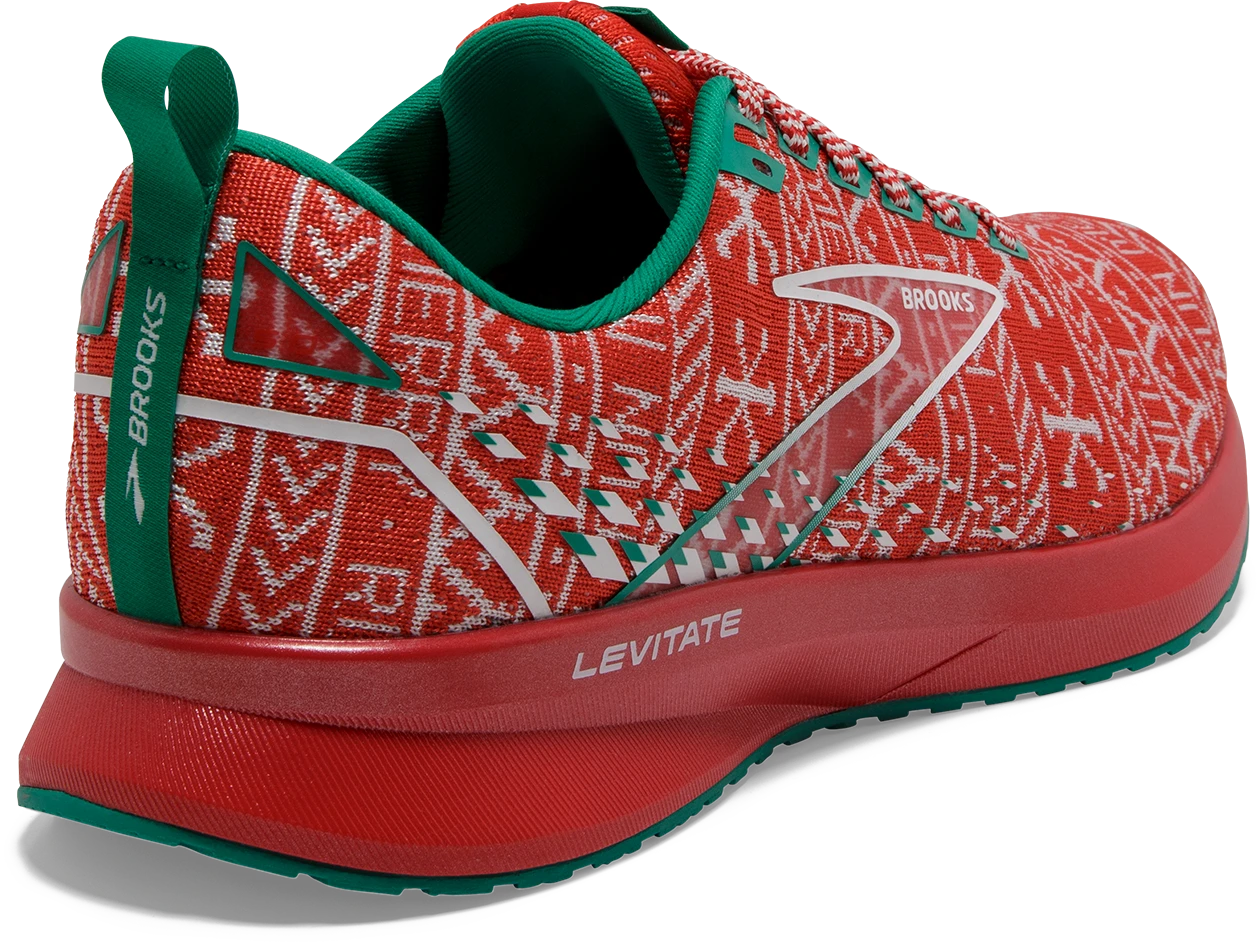 BROOKS Women’s Levitate 5 “Run Merry” (634 - Red/White/Green) 6 BROOKS Women’s Levitate 5 “Run Merry” (634 - Red/White/Green) - Image 4