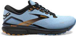 BROOKS Women's Ghost 15 (437 - Light Blue/Black/Yellow)