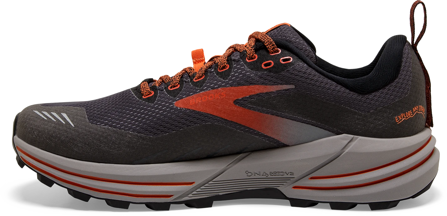 BROOKS Men's Cascadia 16 GTX (060 - Black/Ebony/Cinnabar) 4 BROOKS Men's Cascadia 16 GTX (060 - Black/Ebony/Cinnabar) - Image 2