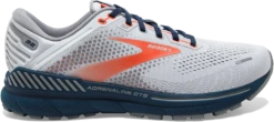 BROOKS Men’s Adrenaline GTS 22 (004 - Arctic/Red/Titan)